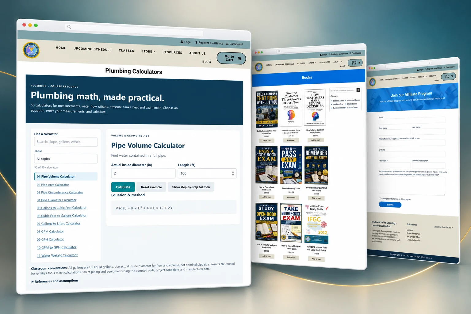 Jaymon Training presentation using supplied website screenshots