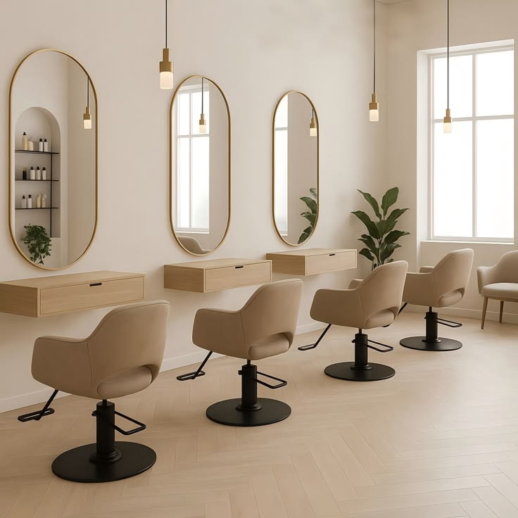 Blush Gold Salon Stool Elevate Your Space