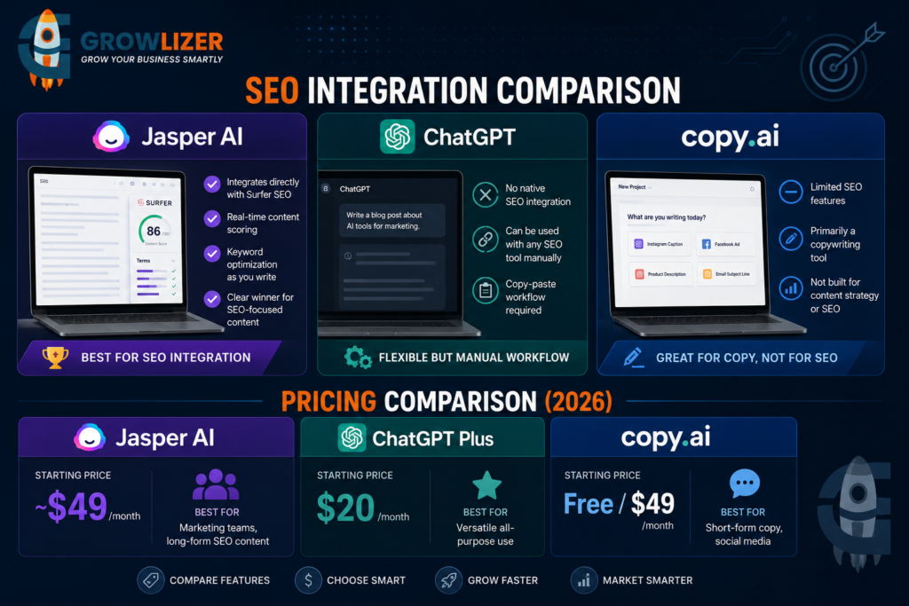 Jasper AI VS CHATGPT VS Copy. ai : Best AI Writing for Marketing in 2026? 3 ChatGPT Image Jul 16 2026 12 10 44 PM